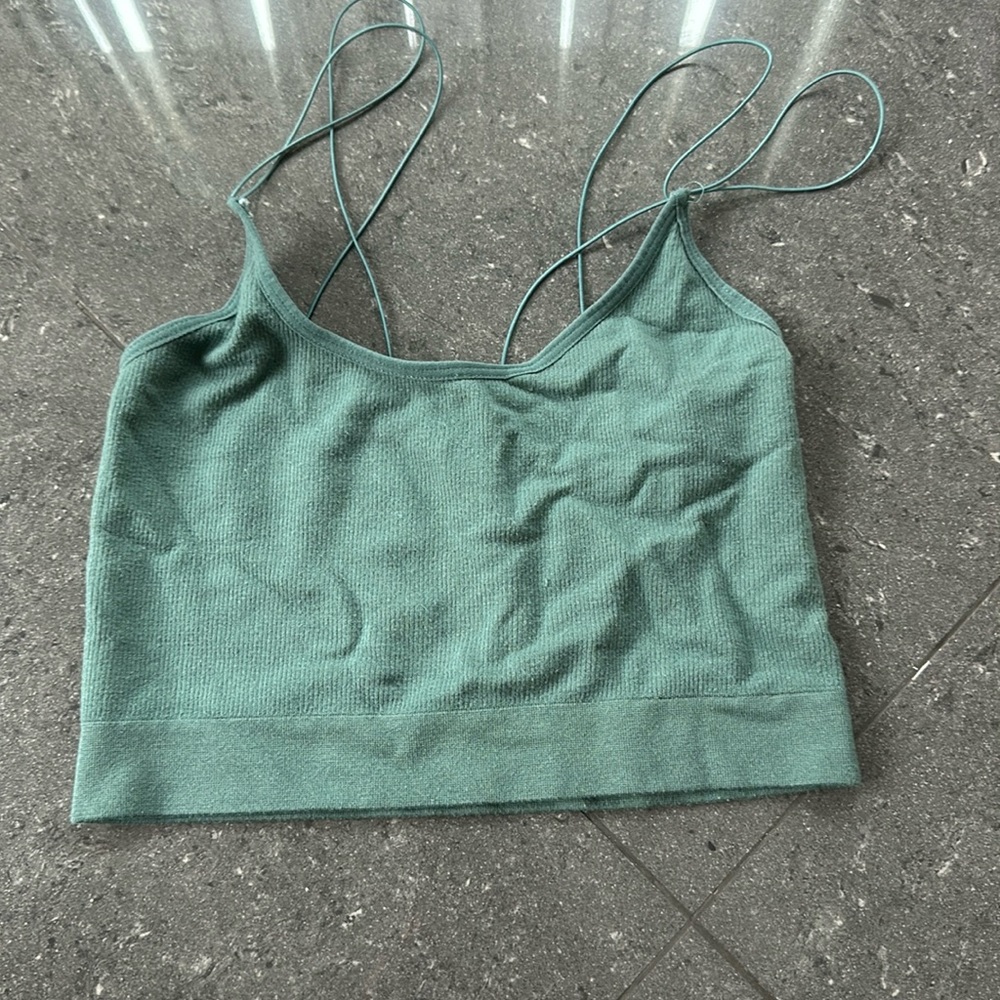 Green tank top